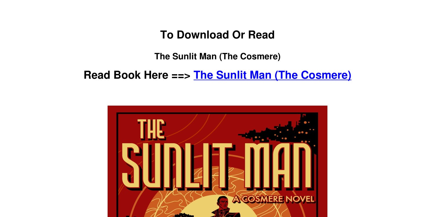 The Sunlit Man by Brandon Sanderson