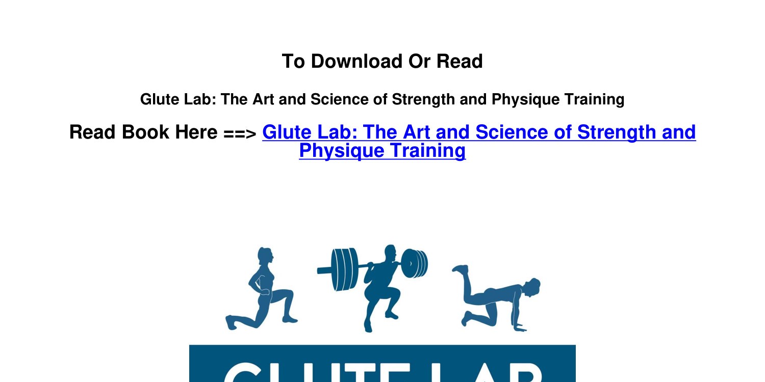Glute lab workout pdf sale