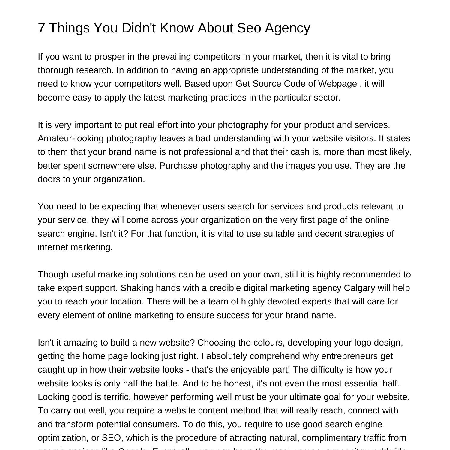 7 Things You Didnt Know About Seo Agencyjactp Pdf Pdf Docdroid