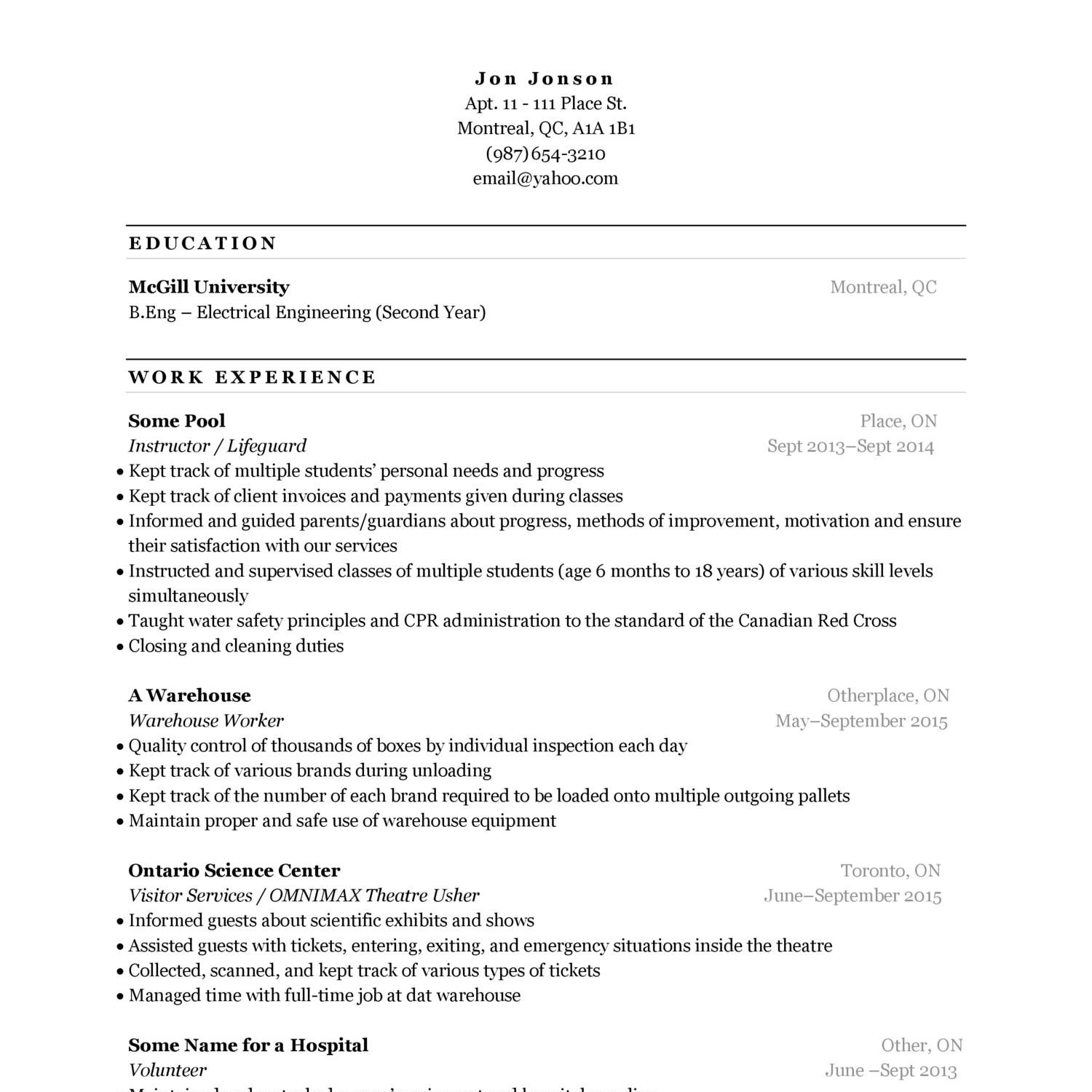 exampleresume.pdf | DocDroid