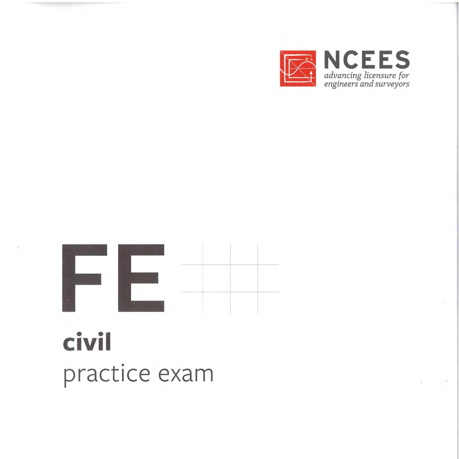 fe civil exam pdf download free