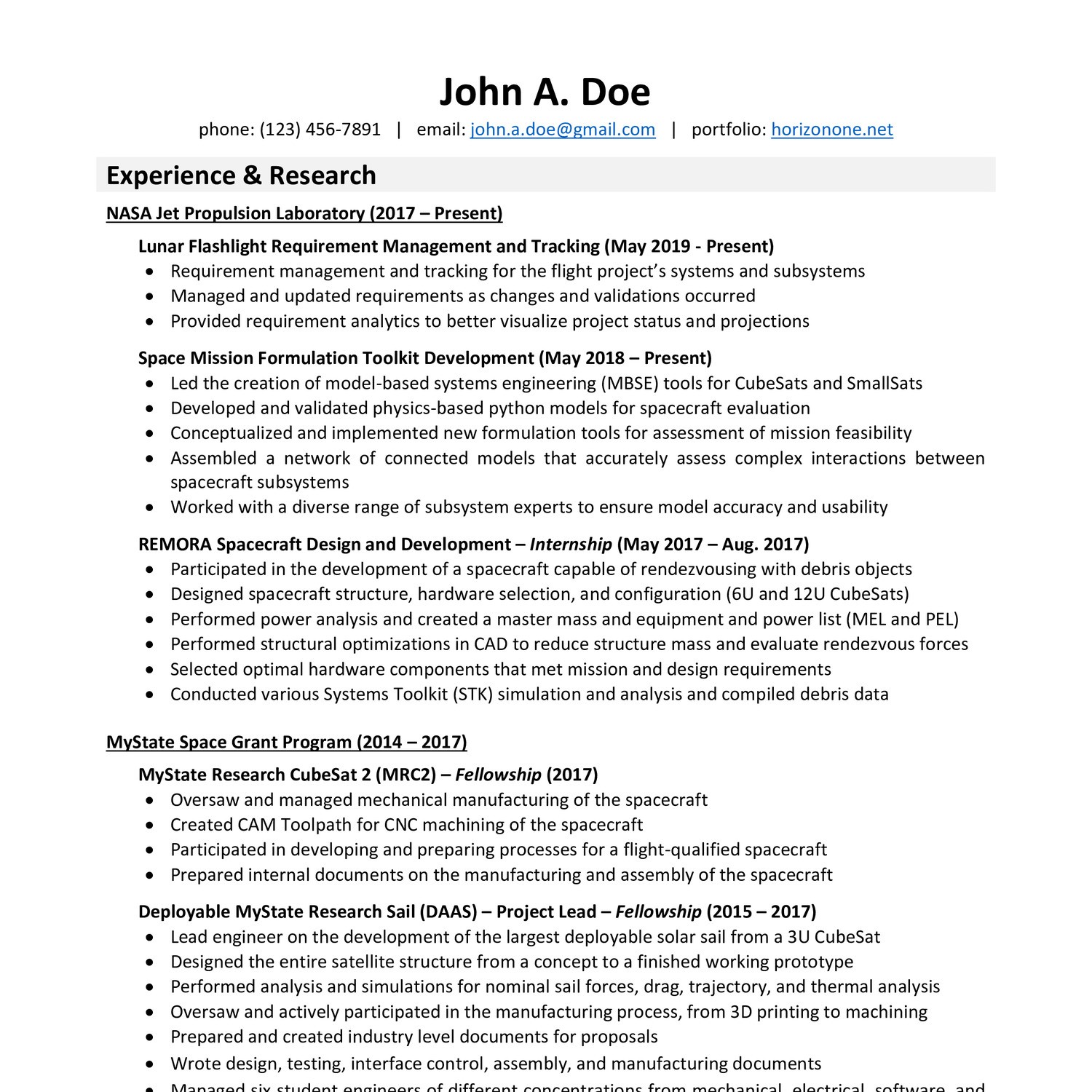 Cv John Doe / John Doe Resume Template Free Downloadpsd » Designtube