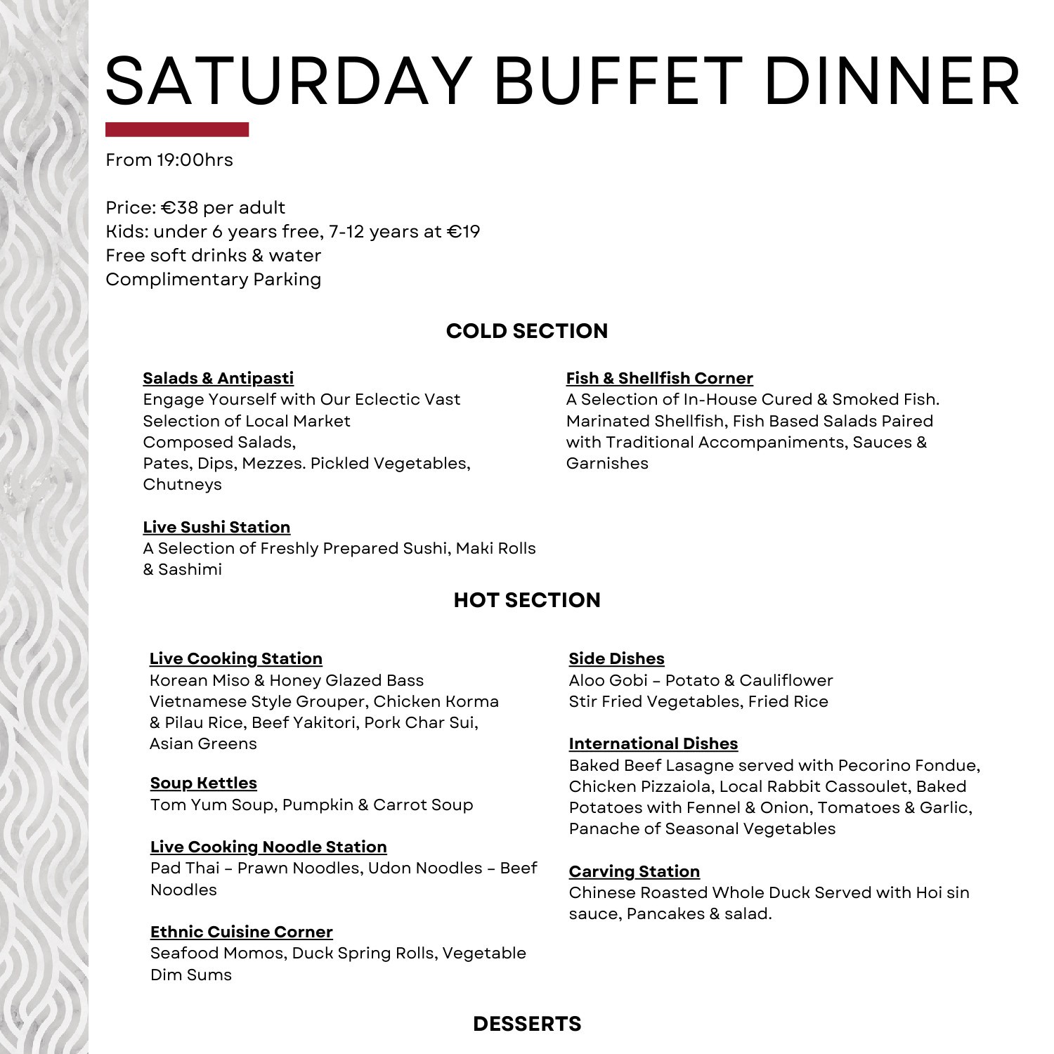 Saturday Buffet Dinner Menu 20232024.pdf DocDroid