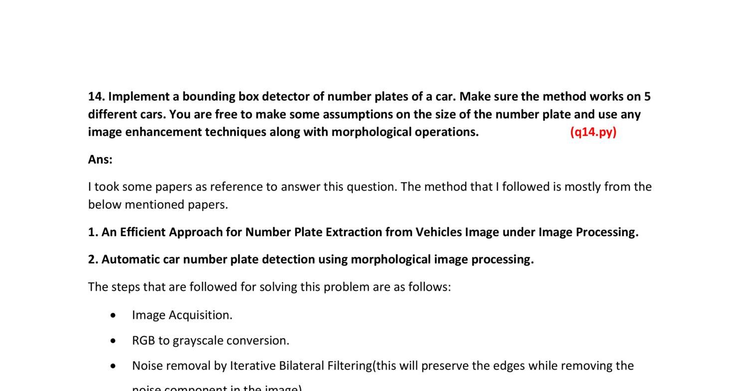 number plate detection research paper