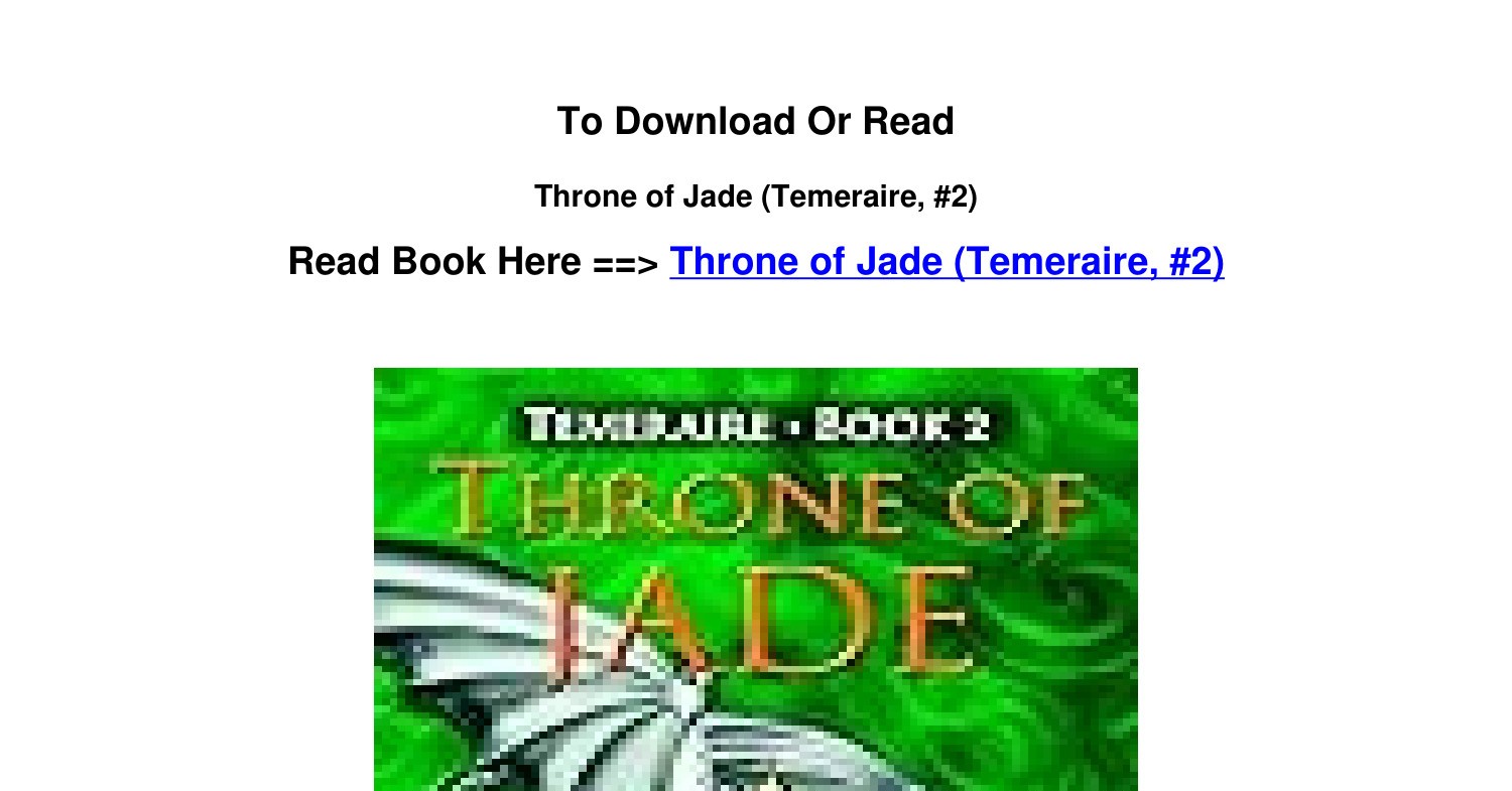 Throne of Jade (Temeraire, #2) by Naomi Novik