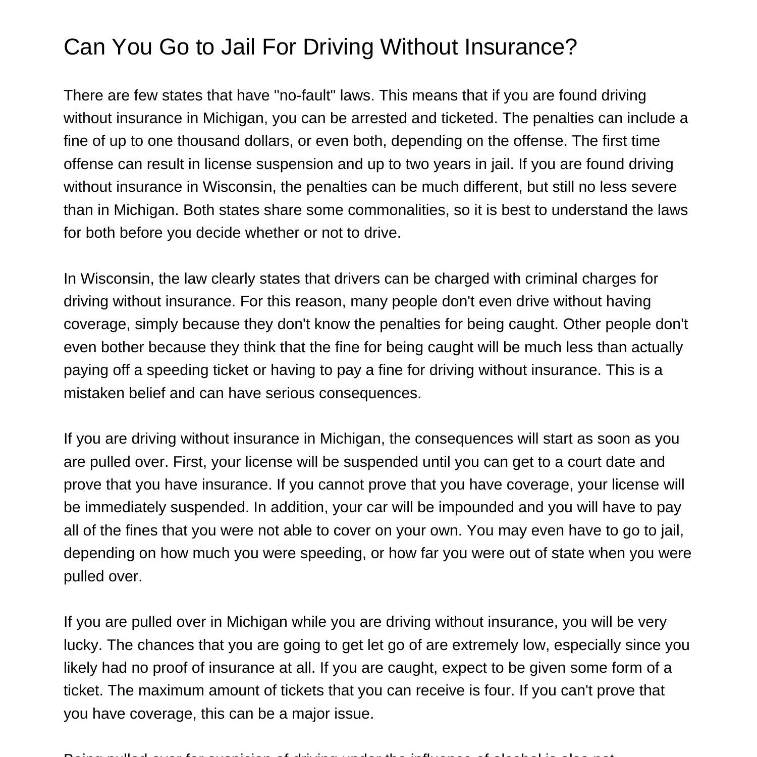 can-you-go-to-jail-for-driving-without-insuranceakish-pdf-pdf-docdroid