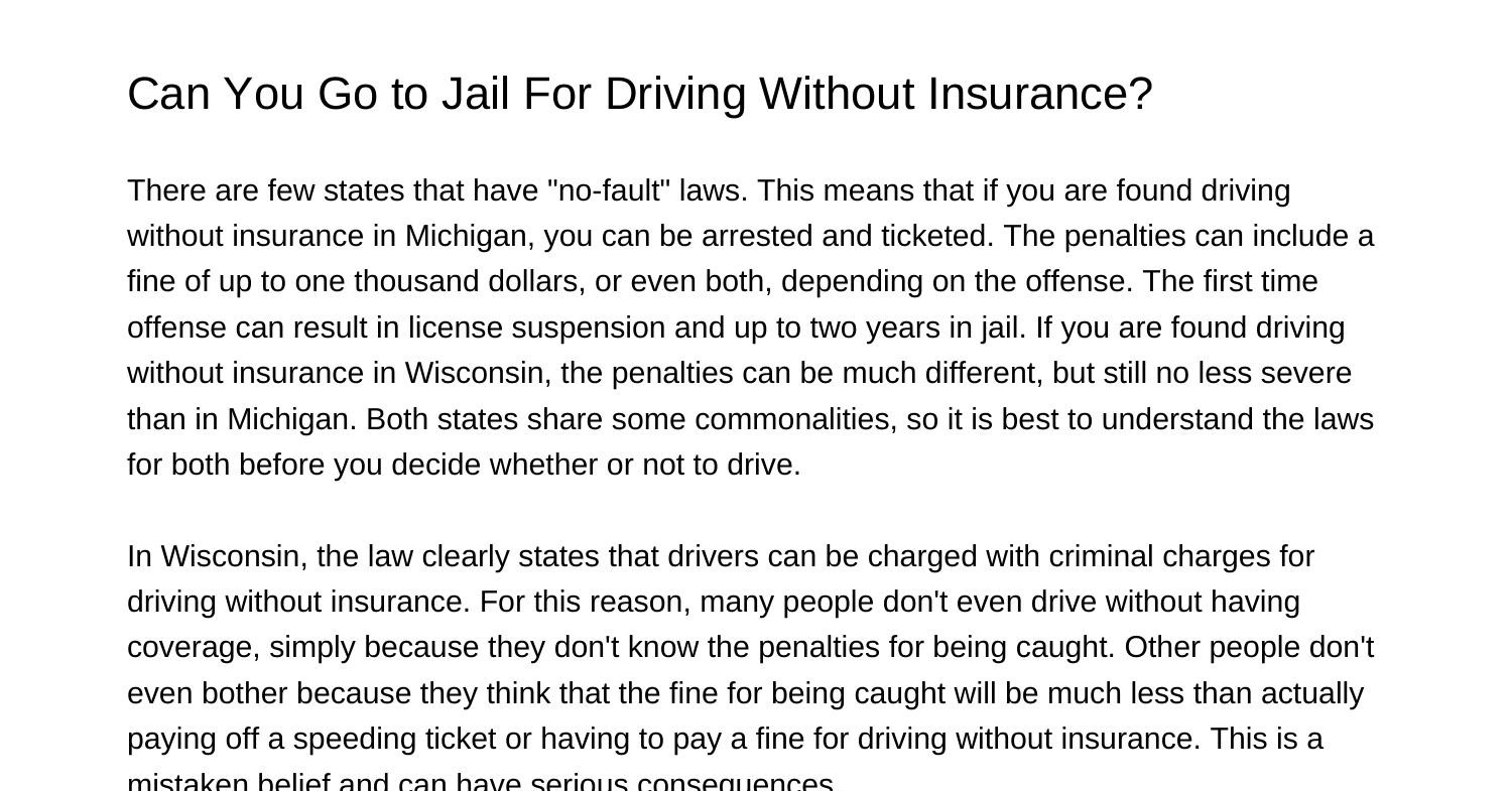 can-you-go-to-jail-for-driving-without-insuranceakish-pdf-pdf-docdroid