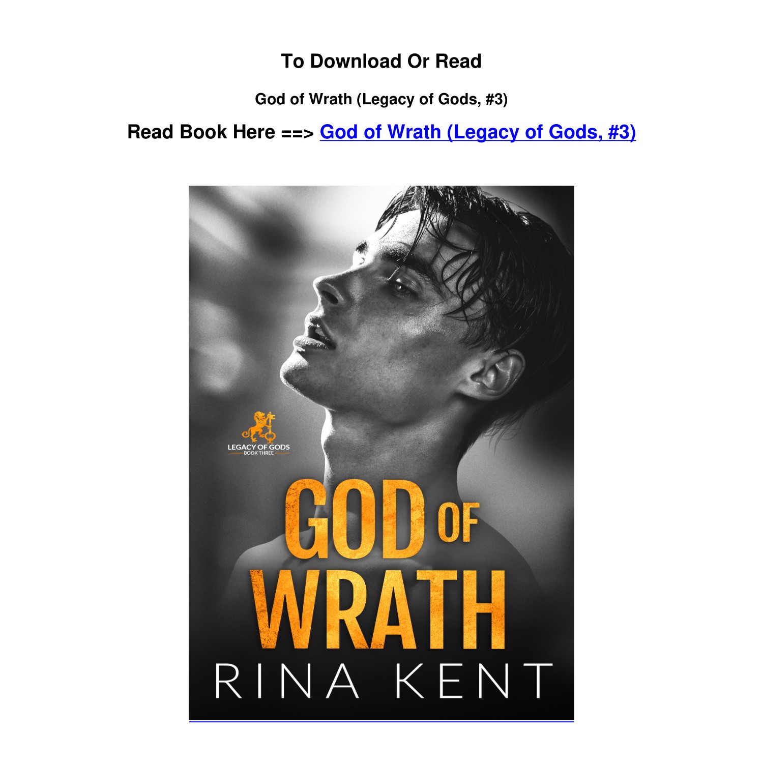 download pdf God of Wrath Legacy of Gods 3 By Rina Kent.pdf DocDroid