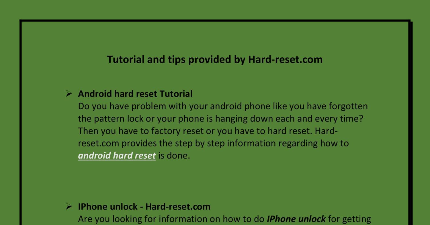 Android hard reset Tutorial.pdf | DocDroid