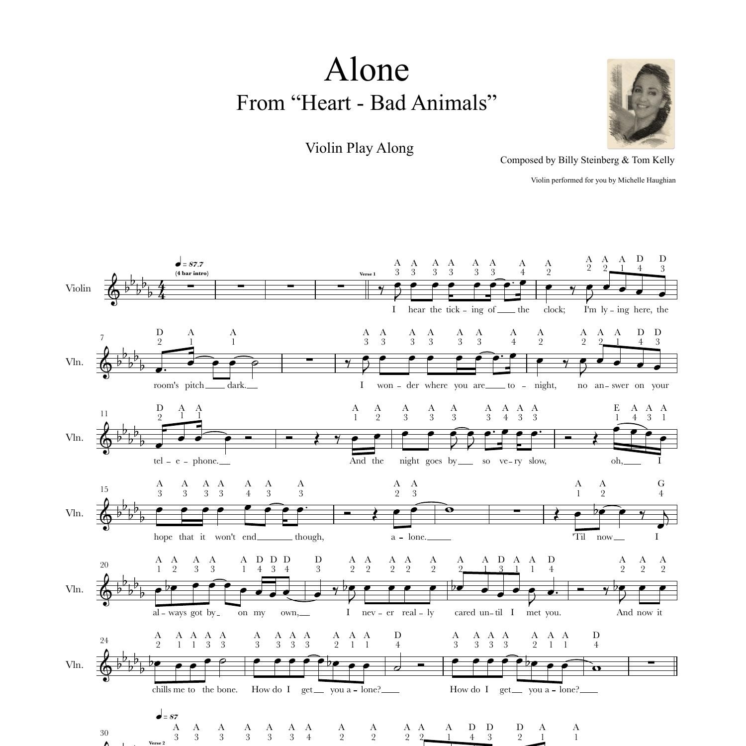 Alone Sheet Music, Heart