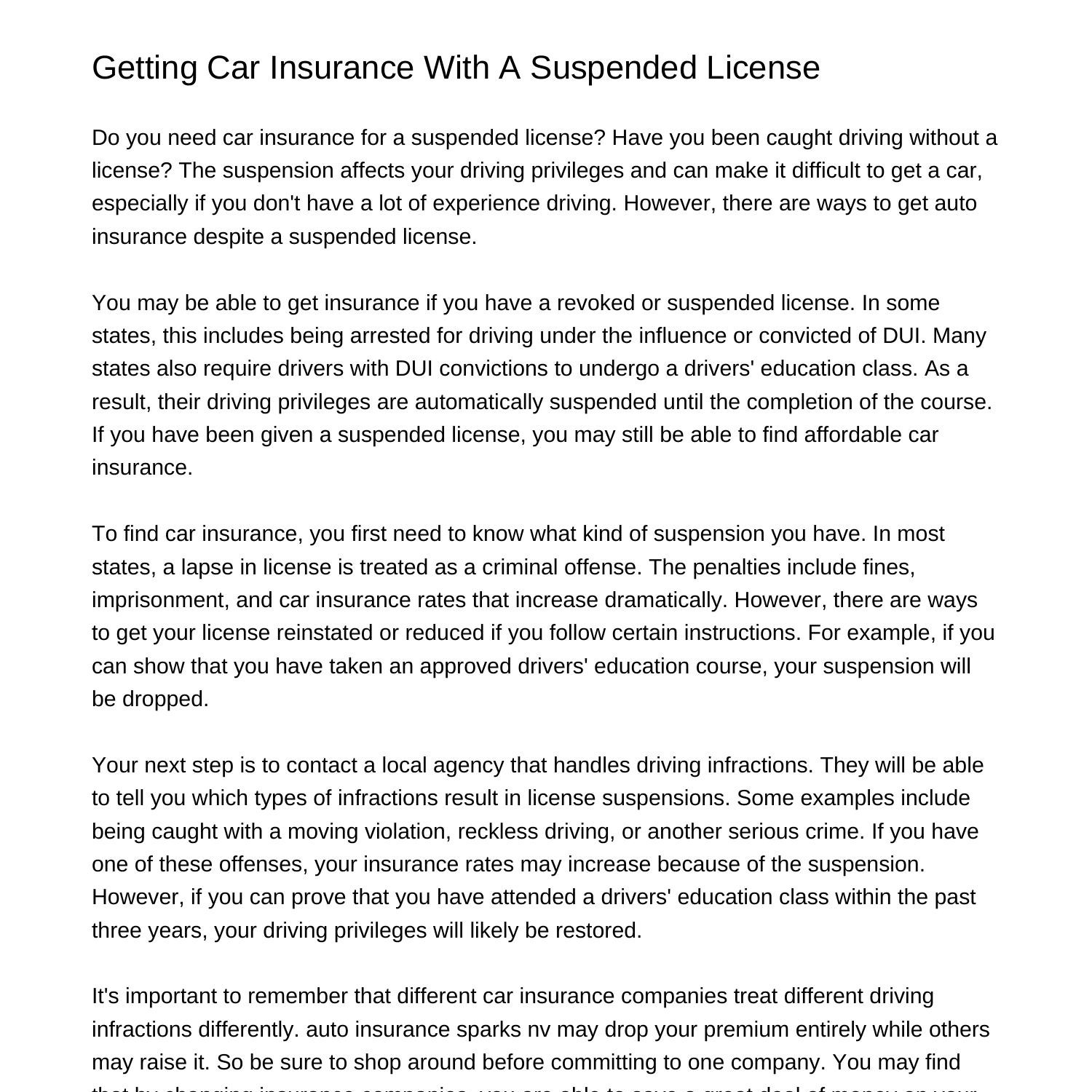 getting-car-insurance-with-a-suspended-licenseiuhve-pdf-pdf-docdroid