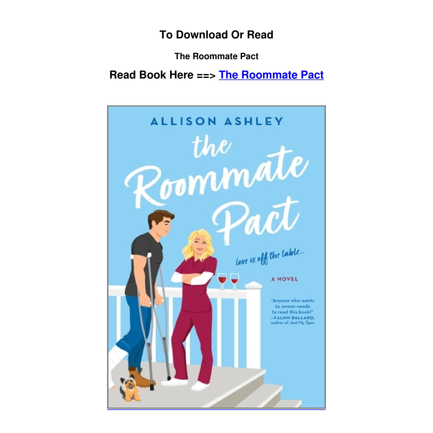 Download Epub The Roommate Pact By Allison Ashleypdf Docdroid 4427