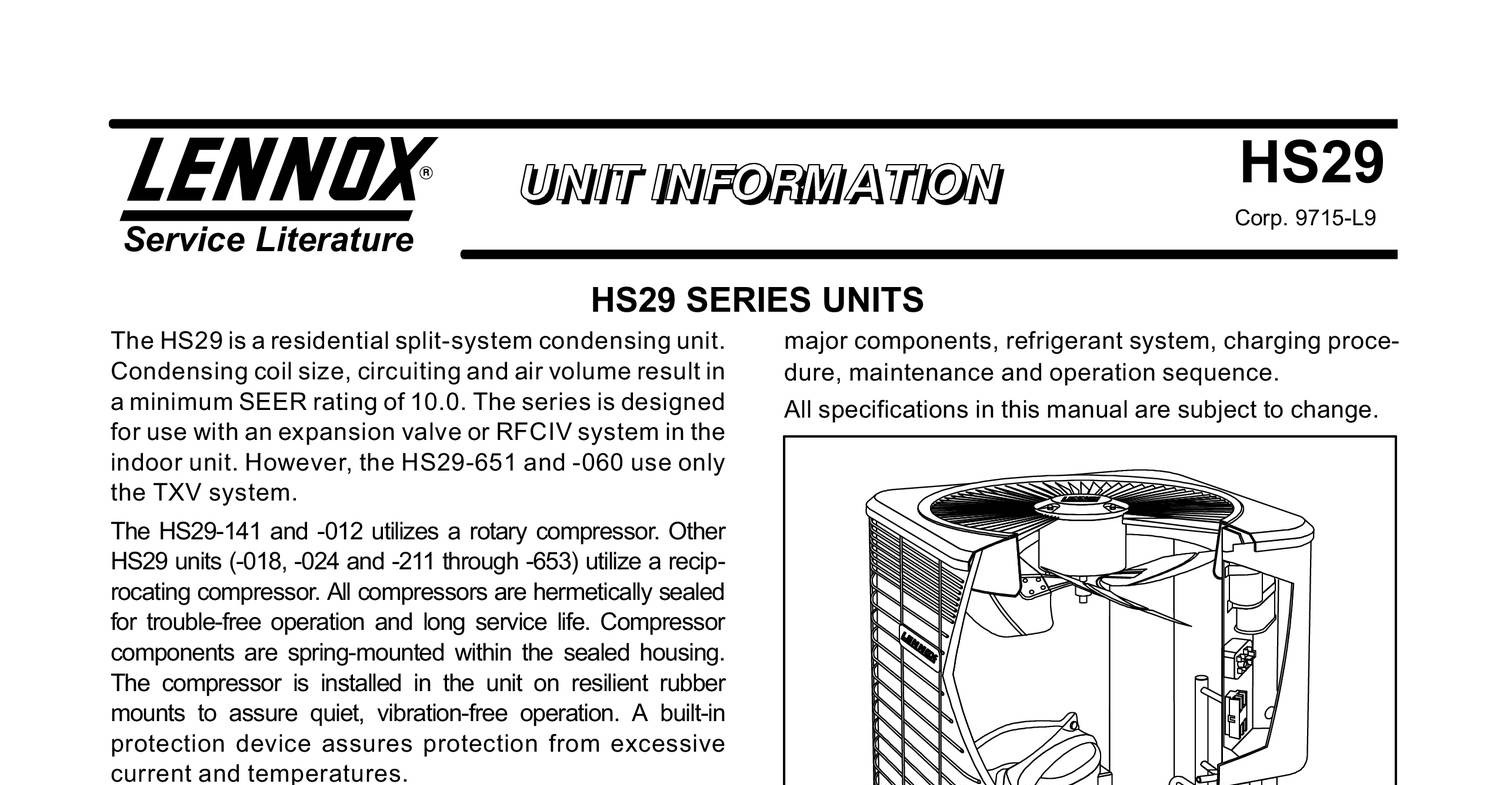 Lennox Hs29 Pdf Docdroid