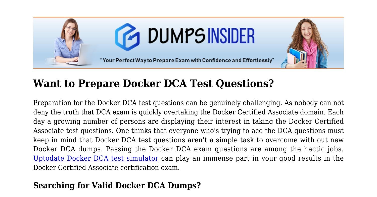 DCA Reliable Test Cram