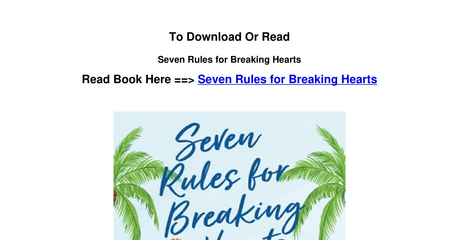 download-pdf-seven-rules-for-breaking-hearts-by-kristyn-j-miller-pdf