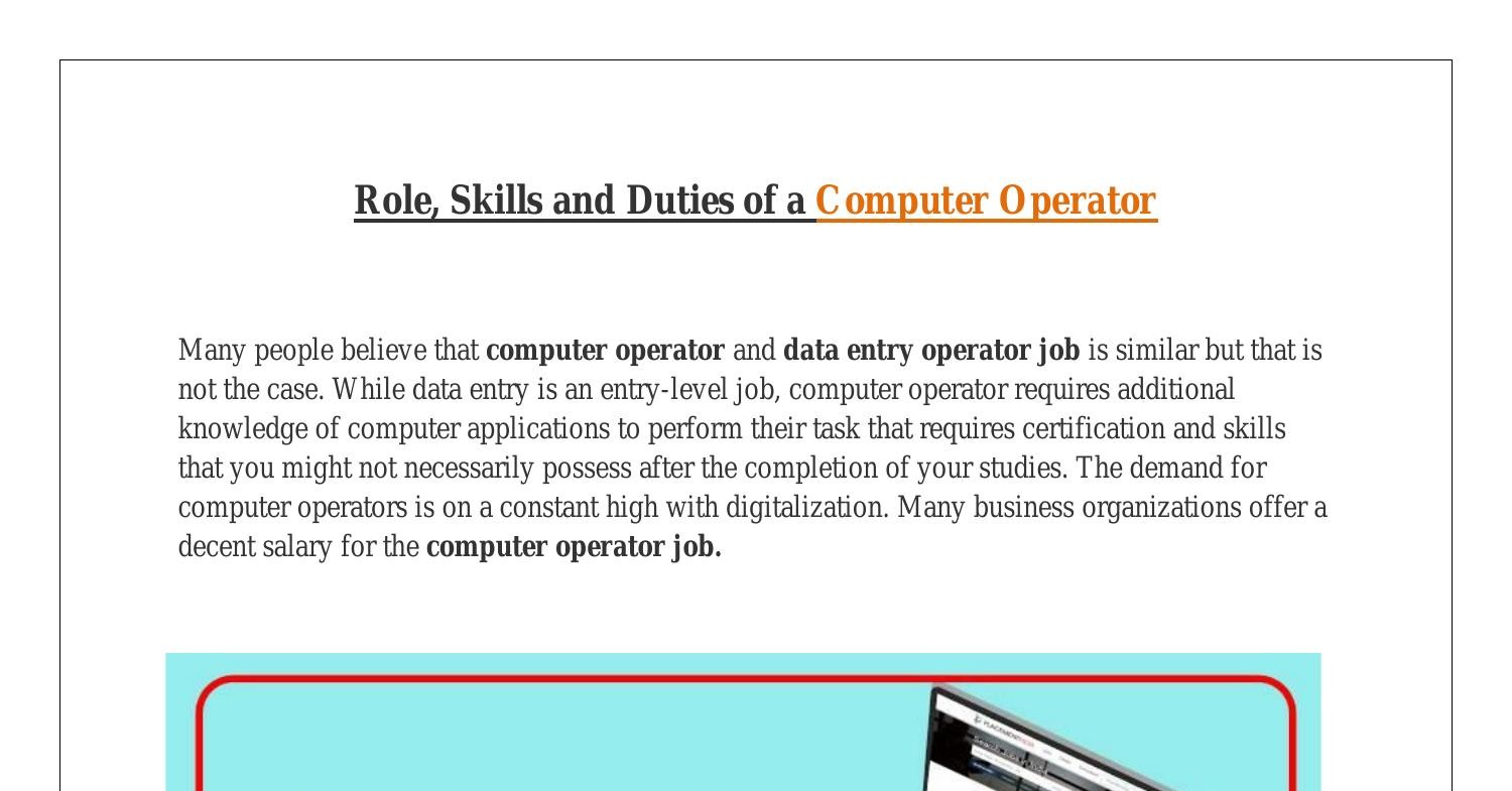 role-skills-and-duties-of-a-computer-operator-pdf-docdroid