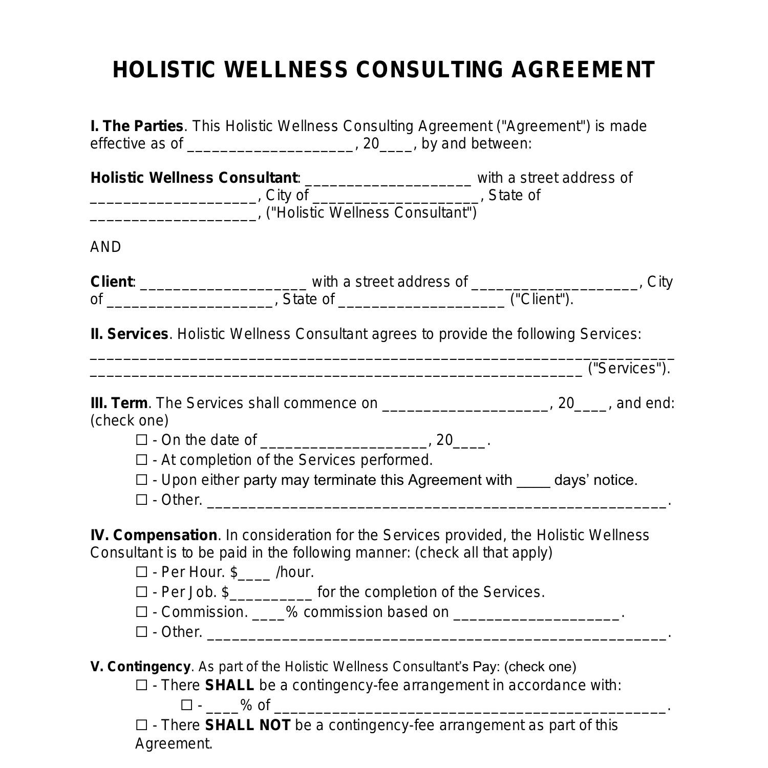Holistic Wellness Consultant Agreement pdf DocDroid