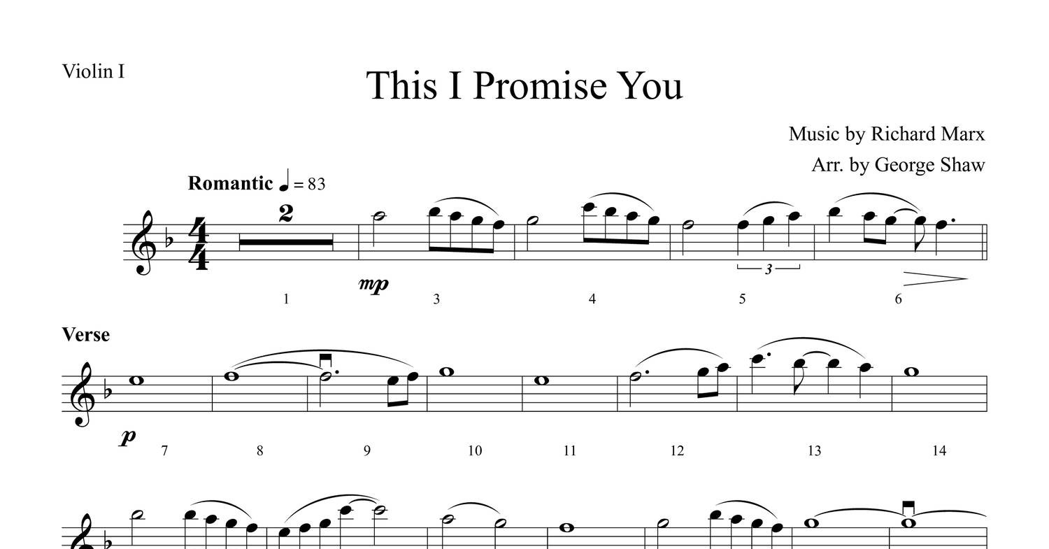 This I Promise You Violin I Pdf Docdroid