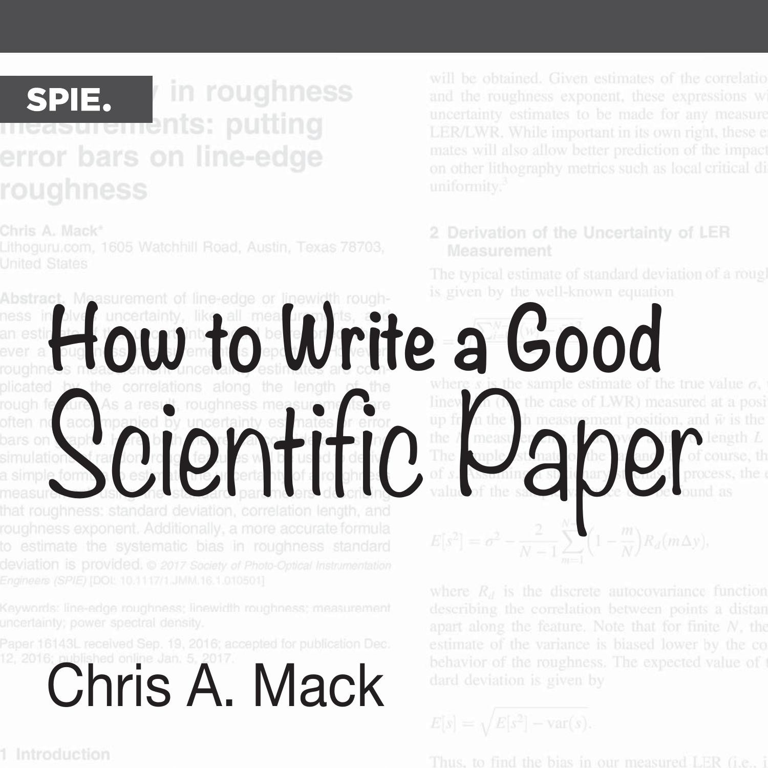 how-to-write-a-good-scientific-paper-pdf-docdroid