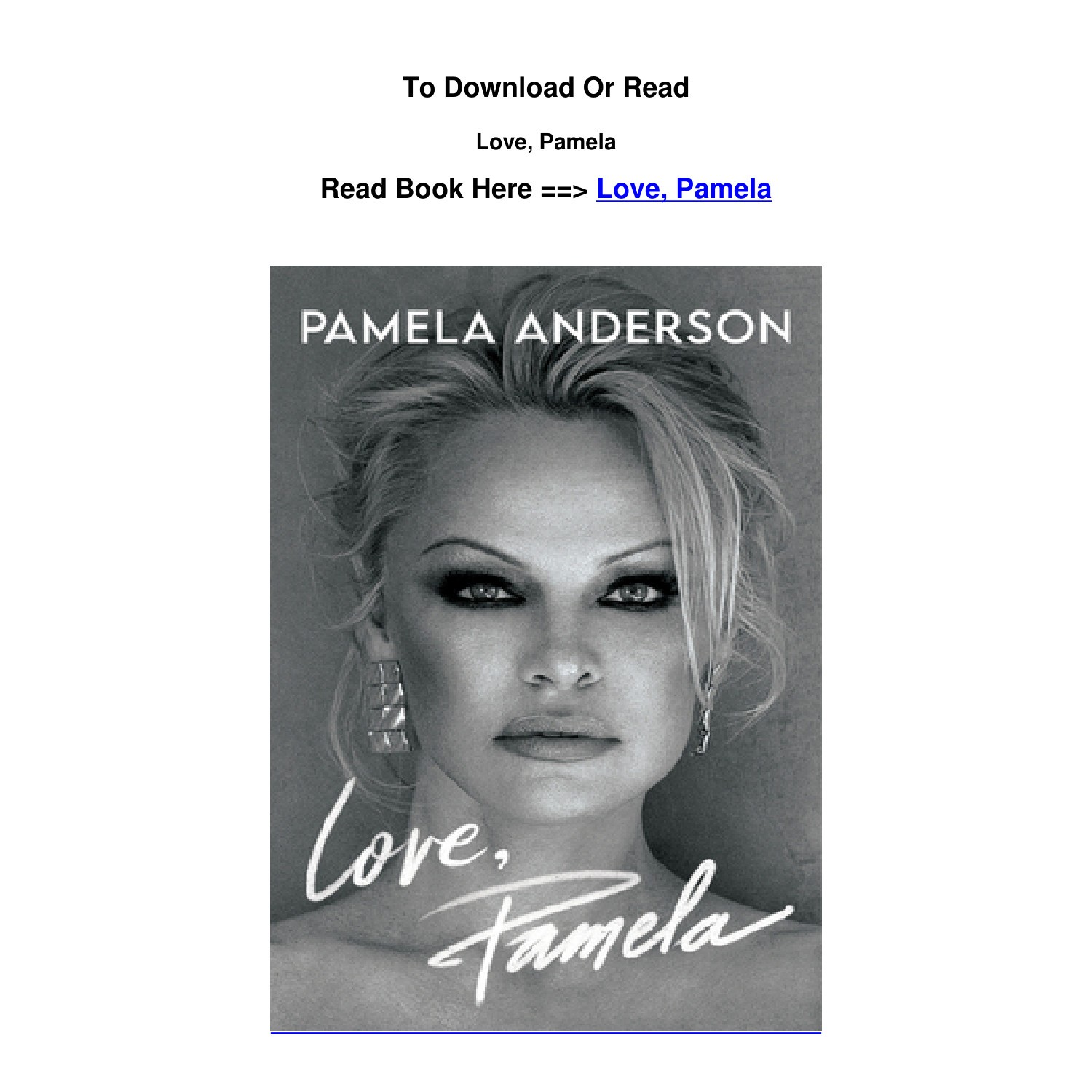 Download PDF Love Pamela BY Pamela Anderson.pdf | DocDroid