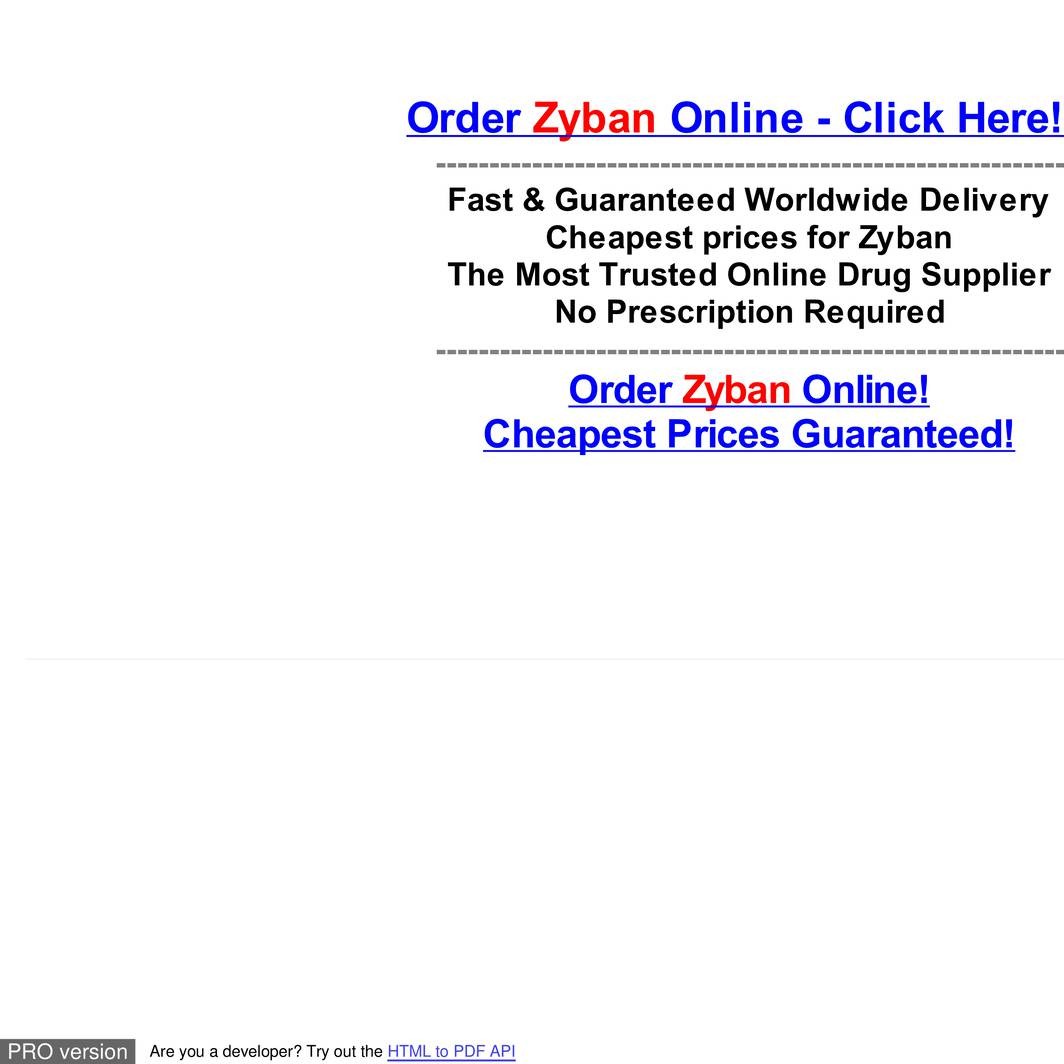 Buy cheap zyban online