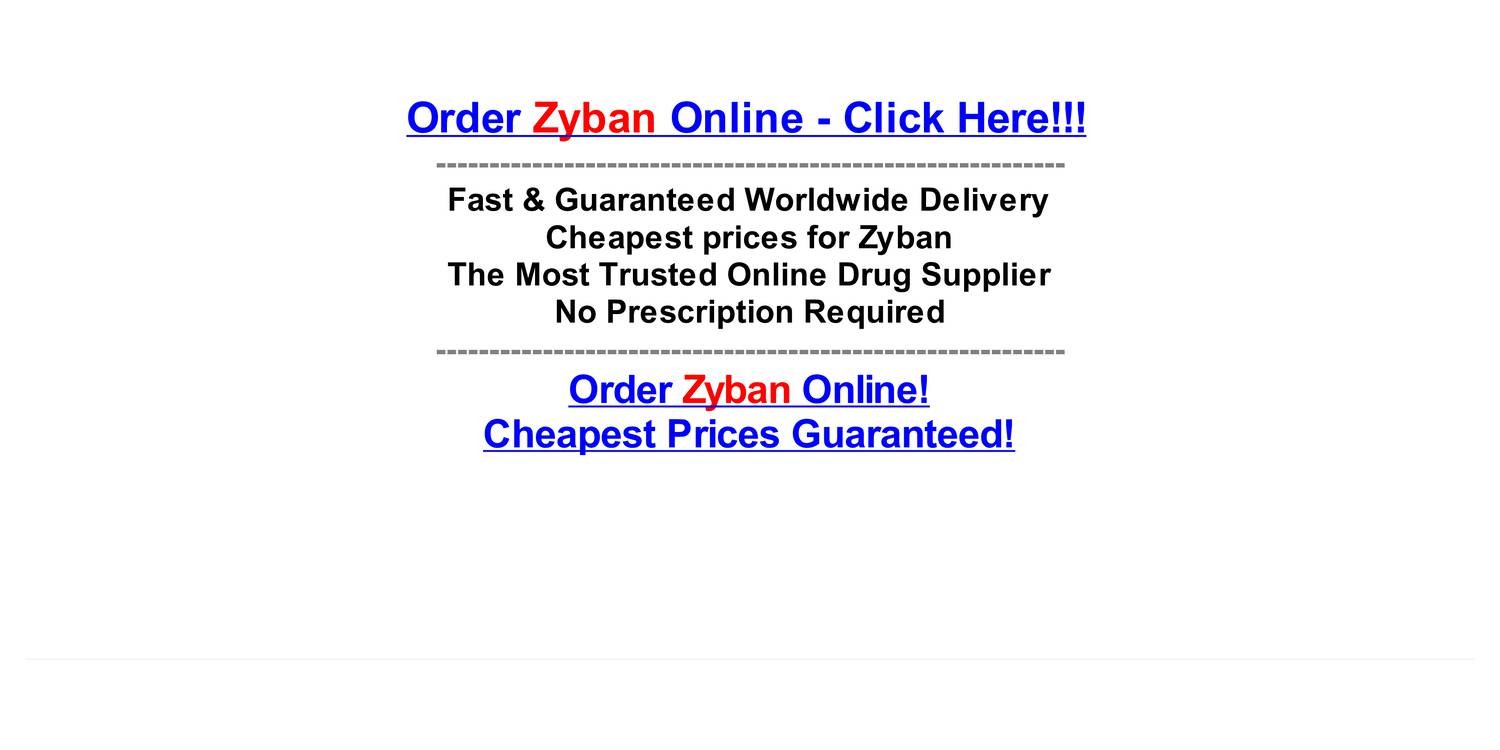 Order zyban online