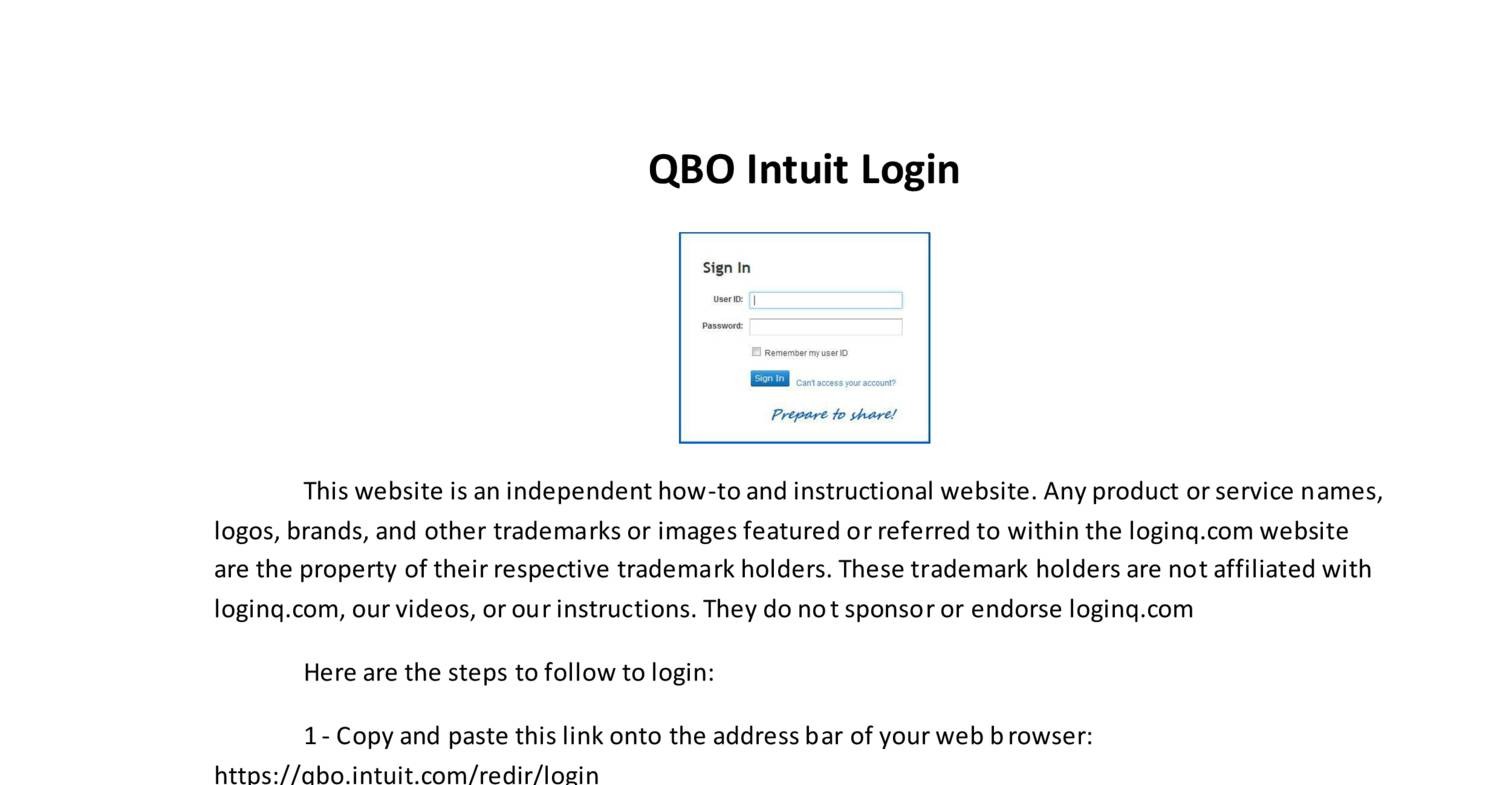 qbo quickbooks online login