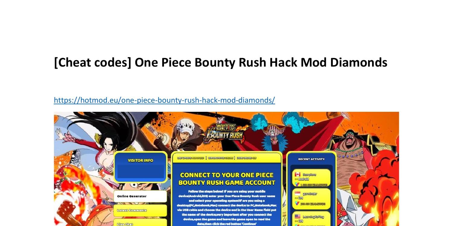 Mod Menu Hack] ONE PIECE Bounty Rush v34000 - [ God Mode & No Skills  CoolDown ] - Free Jailbroken Cydia Cheats - iOSGods