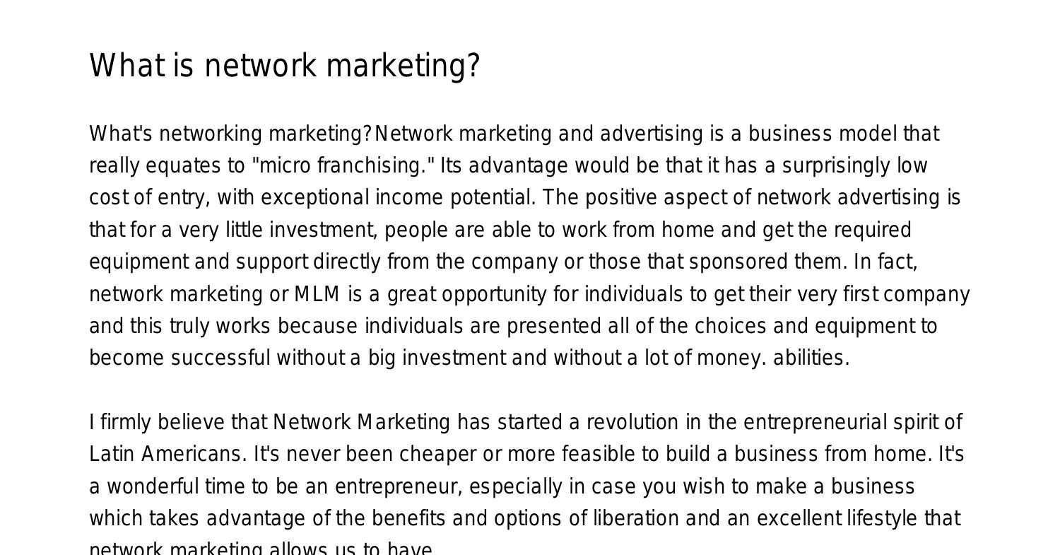 what-is-network-marketingajsdc-pdf-pdf-docdroid