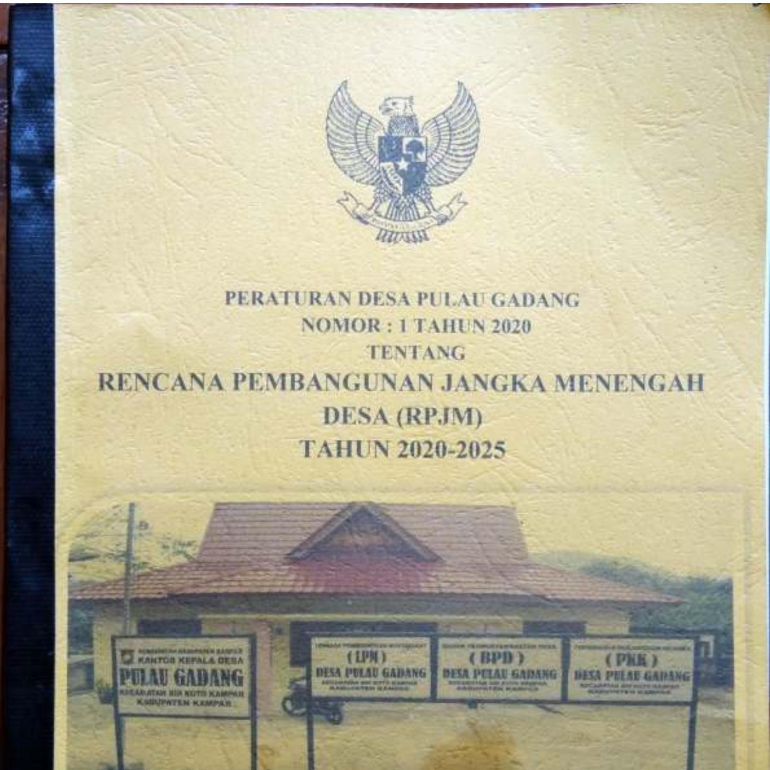 RENCANA PEMBANGUNAN JANGKA MENENGAH DESA (RPJM) TAHUN 2020-2025.pdf ...