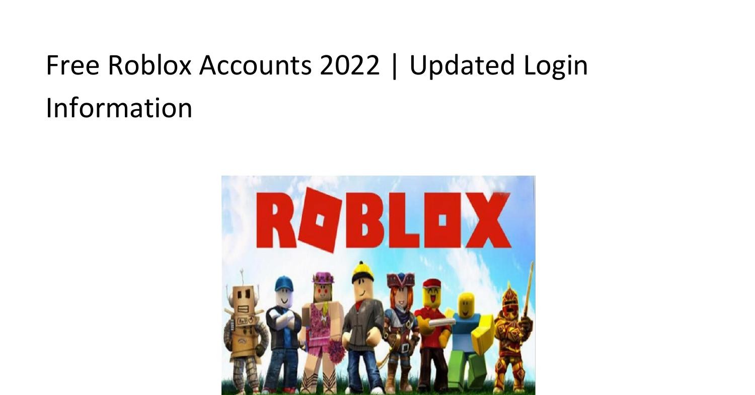 This free acc in ROBLOX - Roblox free Account