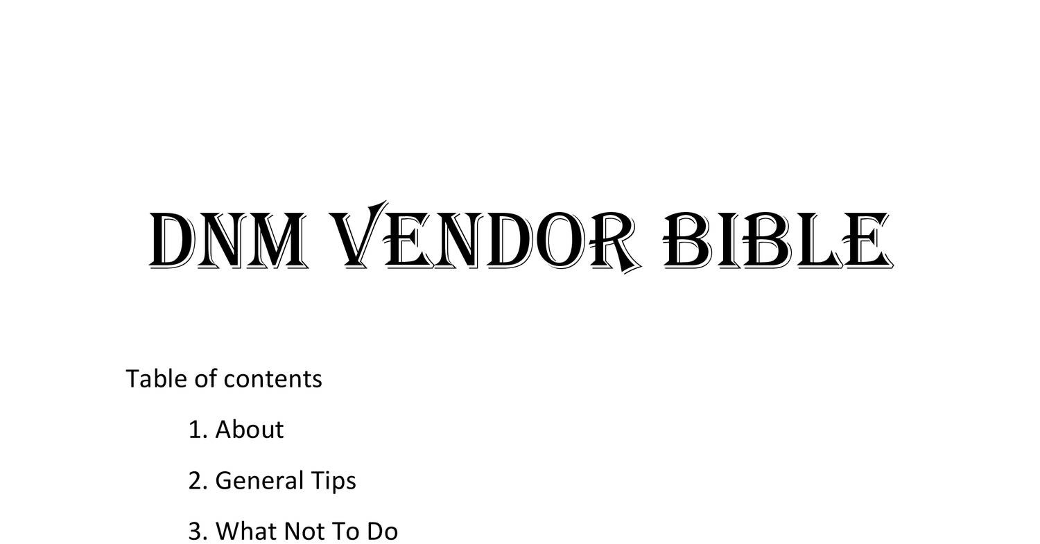 DNM Vendor Bible.pdf DocDroid