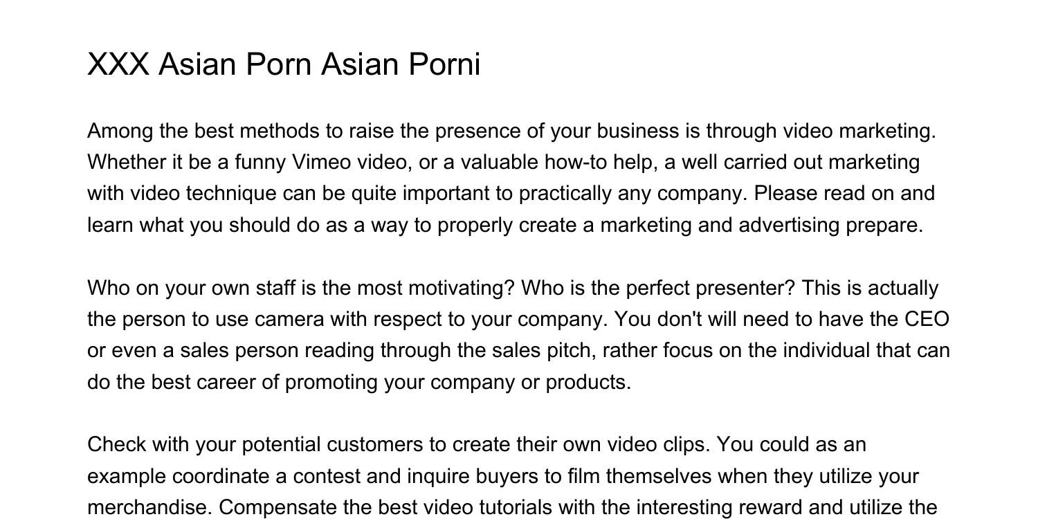 Www Xxx Asin - XXX Asian Porn Asian Pornioqtca.pdf.pdf | DocDroid