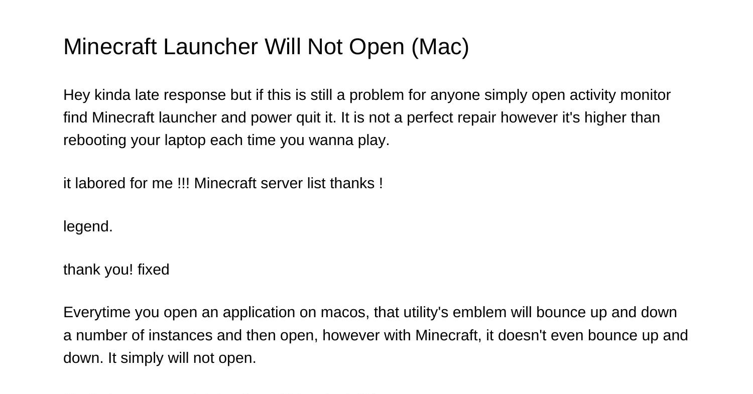 minecraft launcher wont open on second monitor