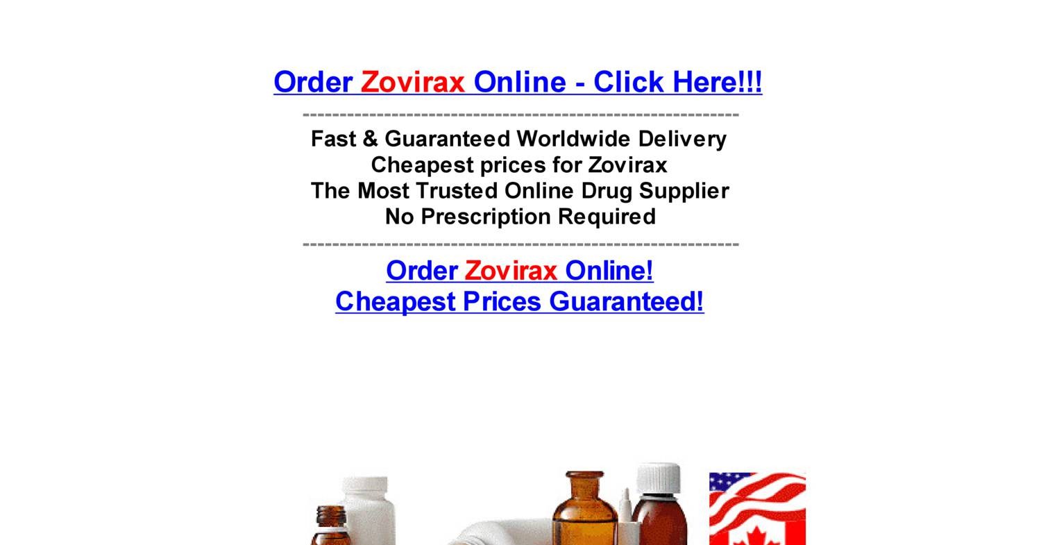 Zovirax order