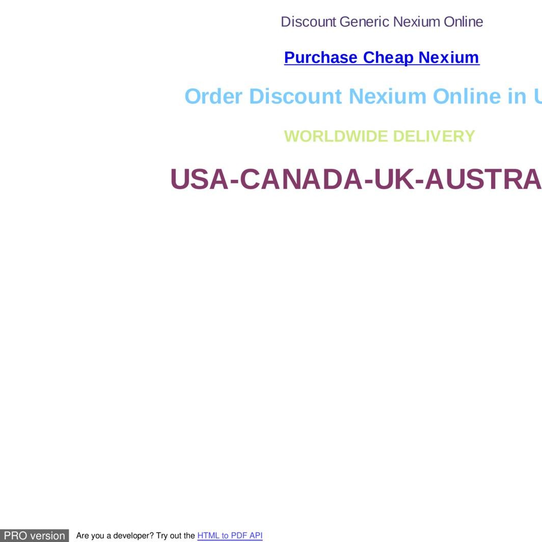 Buy nexium online australia