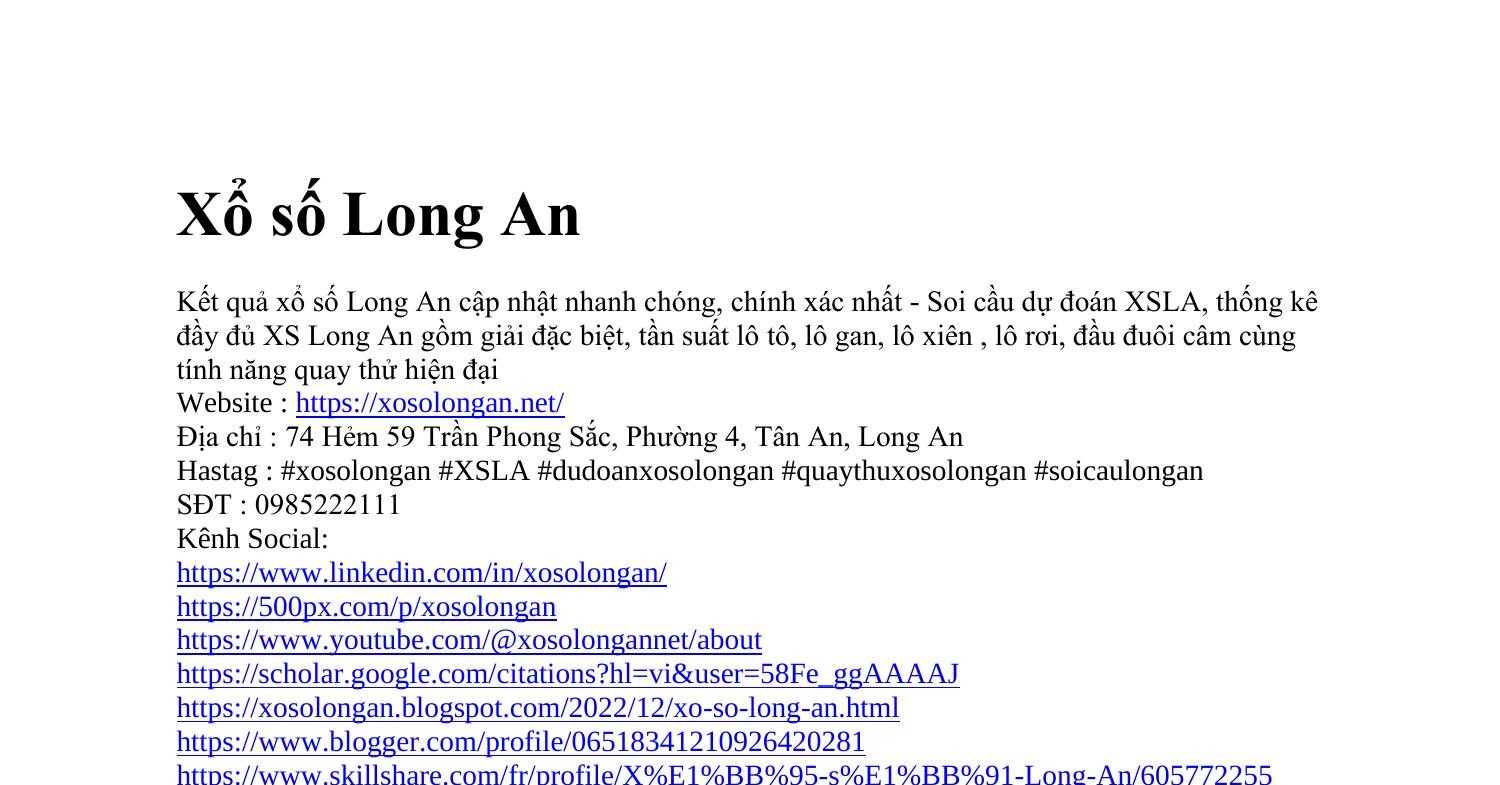 Xổ số Long An.docx DocDroid