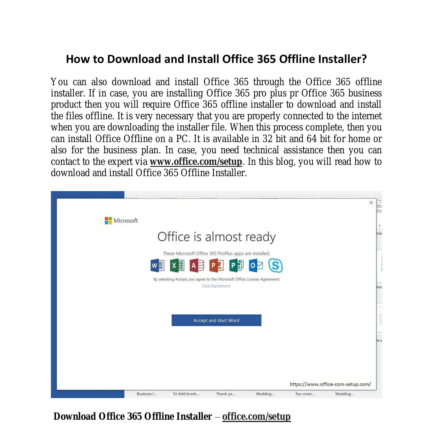 how-to-download-and-install-office-365-offline-installer-pdf-docdroid