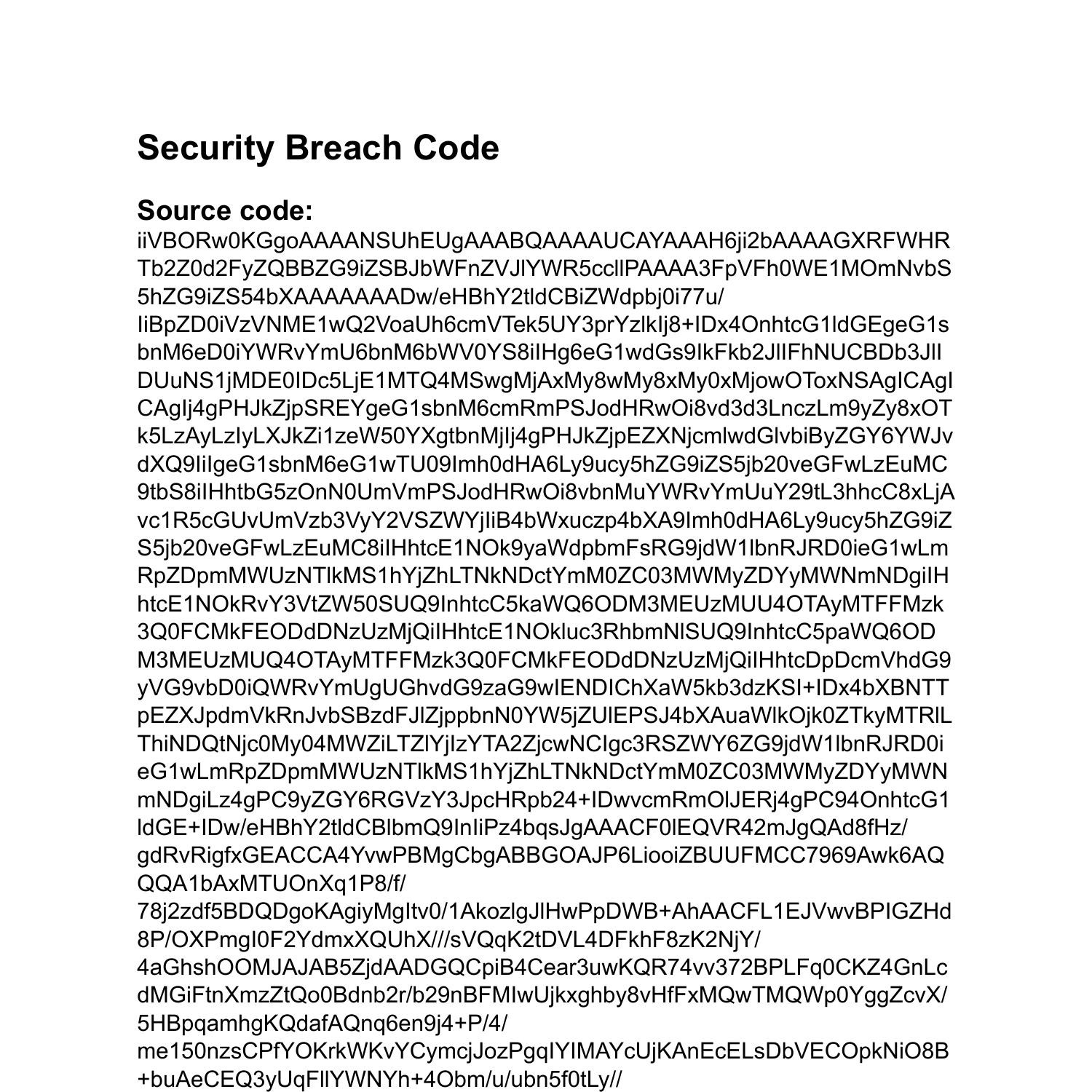 Security Breach code.pdf DocDroid