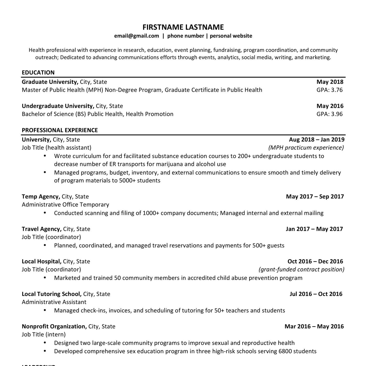 Reddit Resume Templates