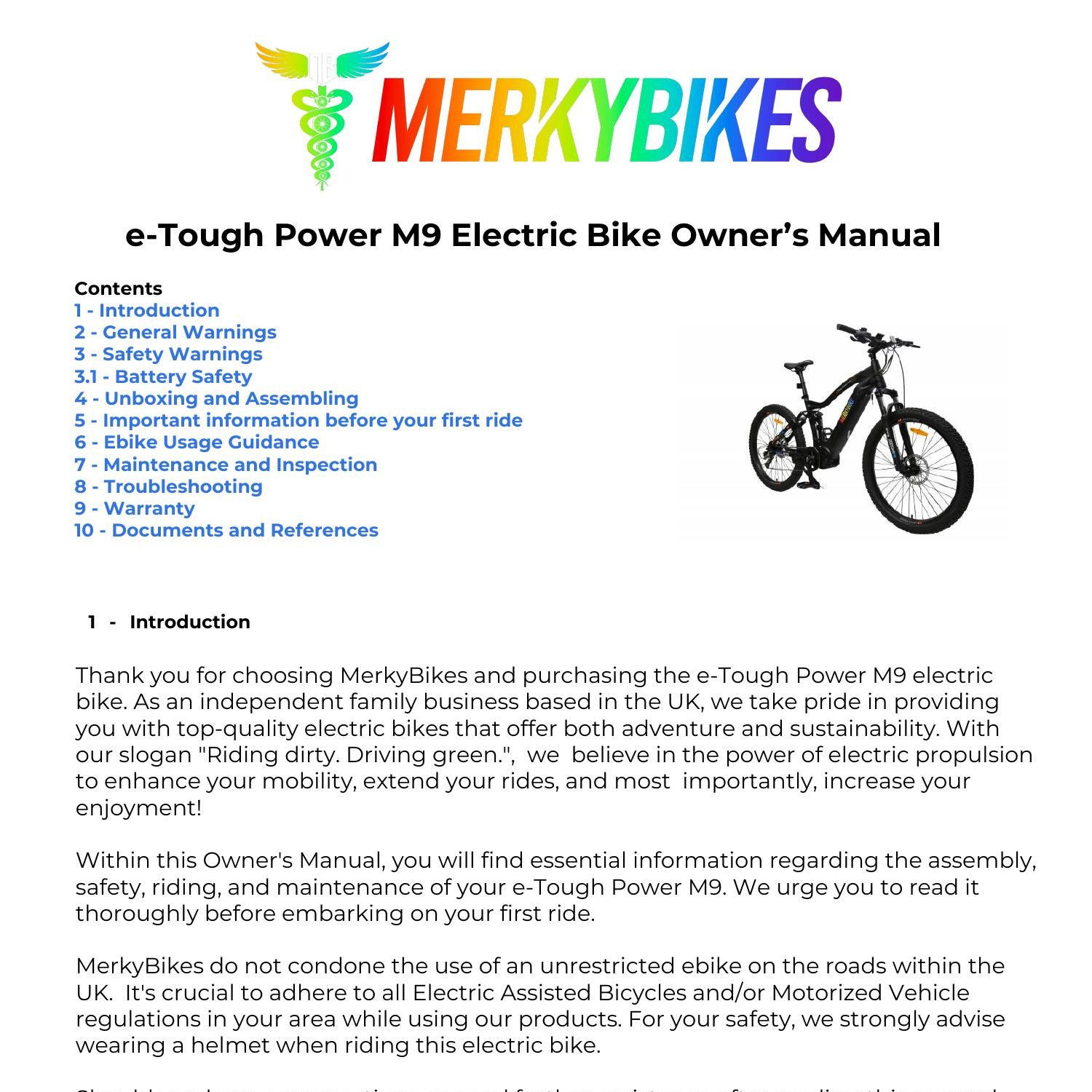 e-Tough Power M9 Electric Bike Owner’s Manual.pdf | DocDroid