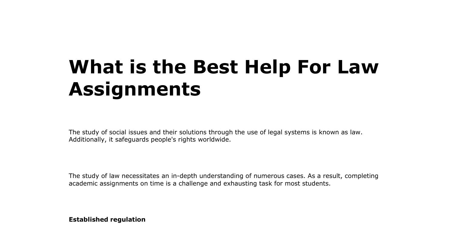 what-is-the-best-help-for-law-assignments-1-pdf-docdroid