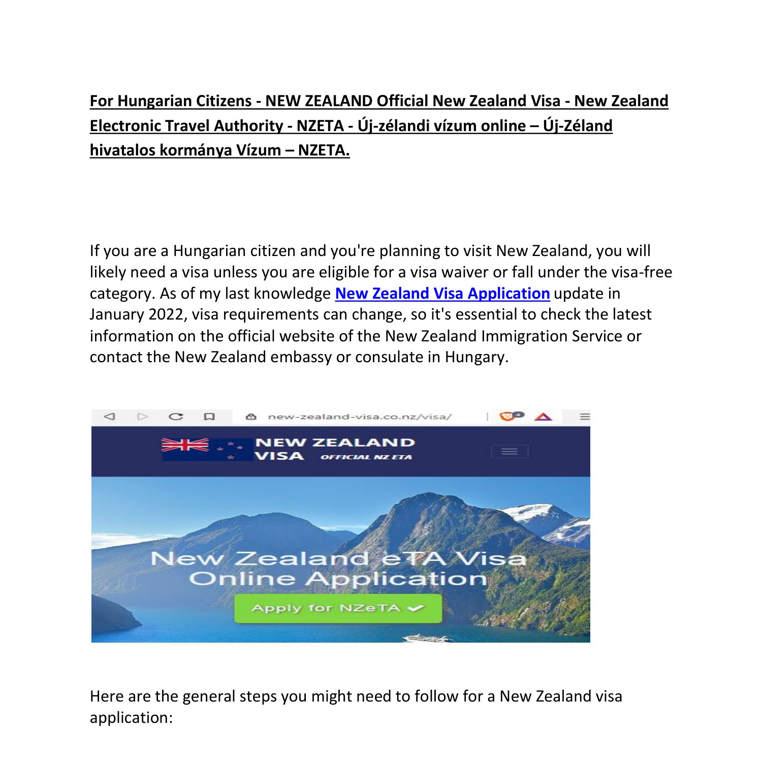 New Zealand Official New Zealand Visapdf Docdroid 8575