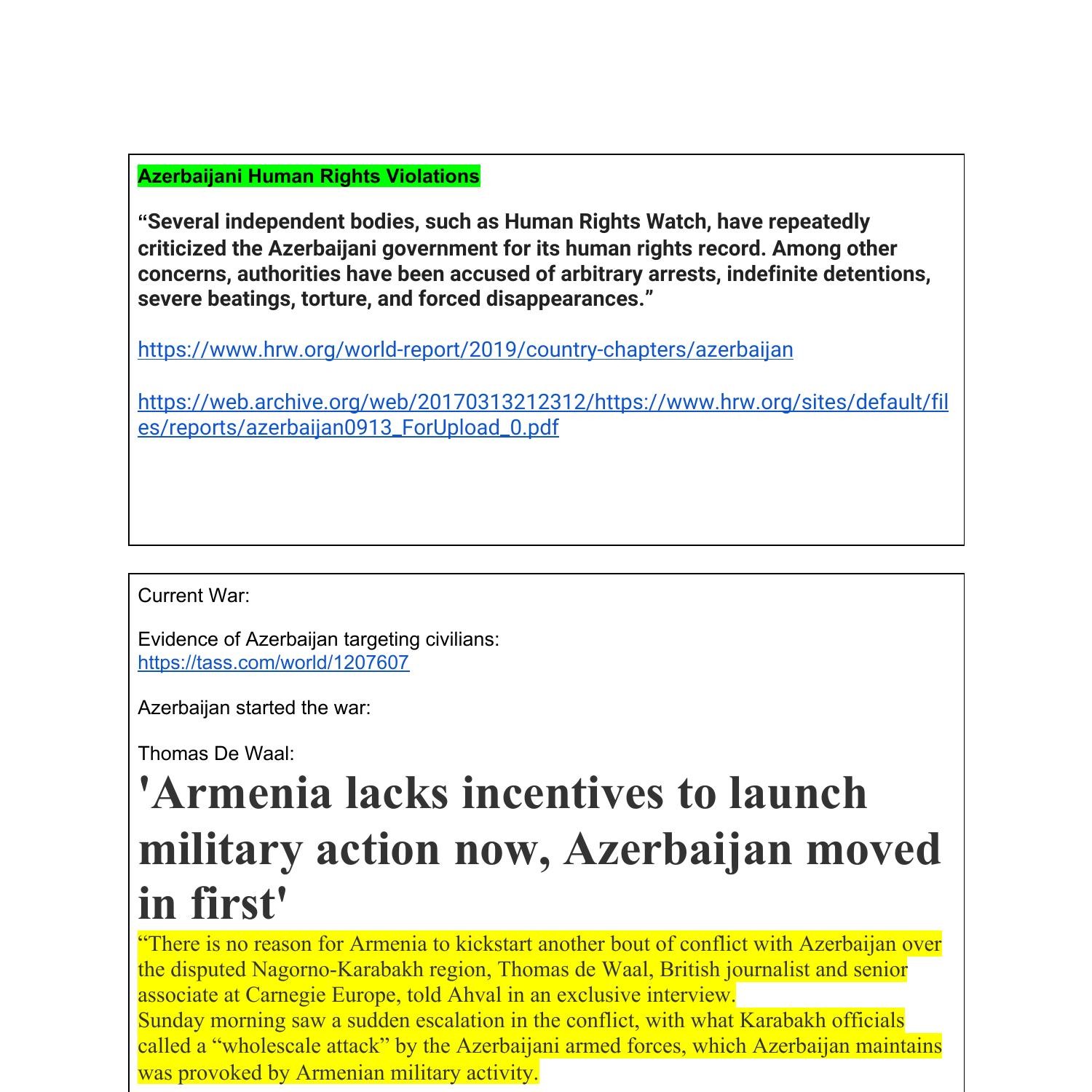 Azerbaijan Human Rights Violations & War Crimes.pdf DocDroid