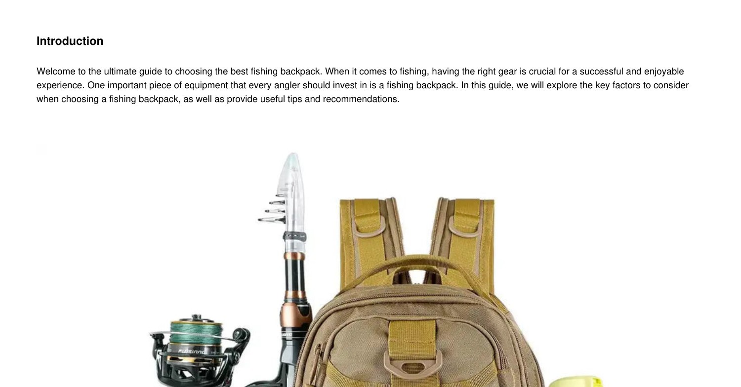 The Ultimate Guide To Choosing the Best Fishing Tackle Backpack