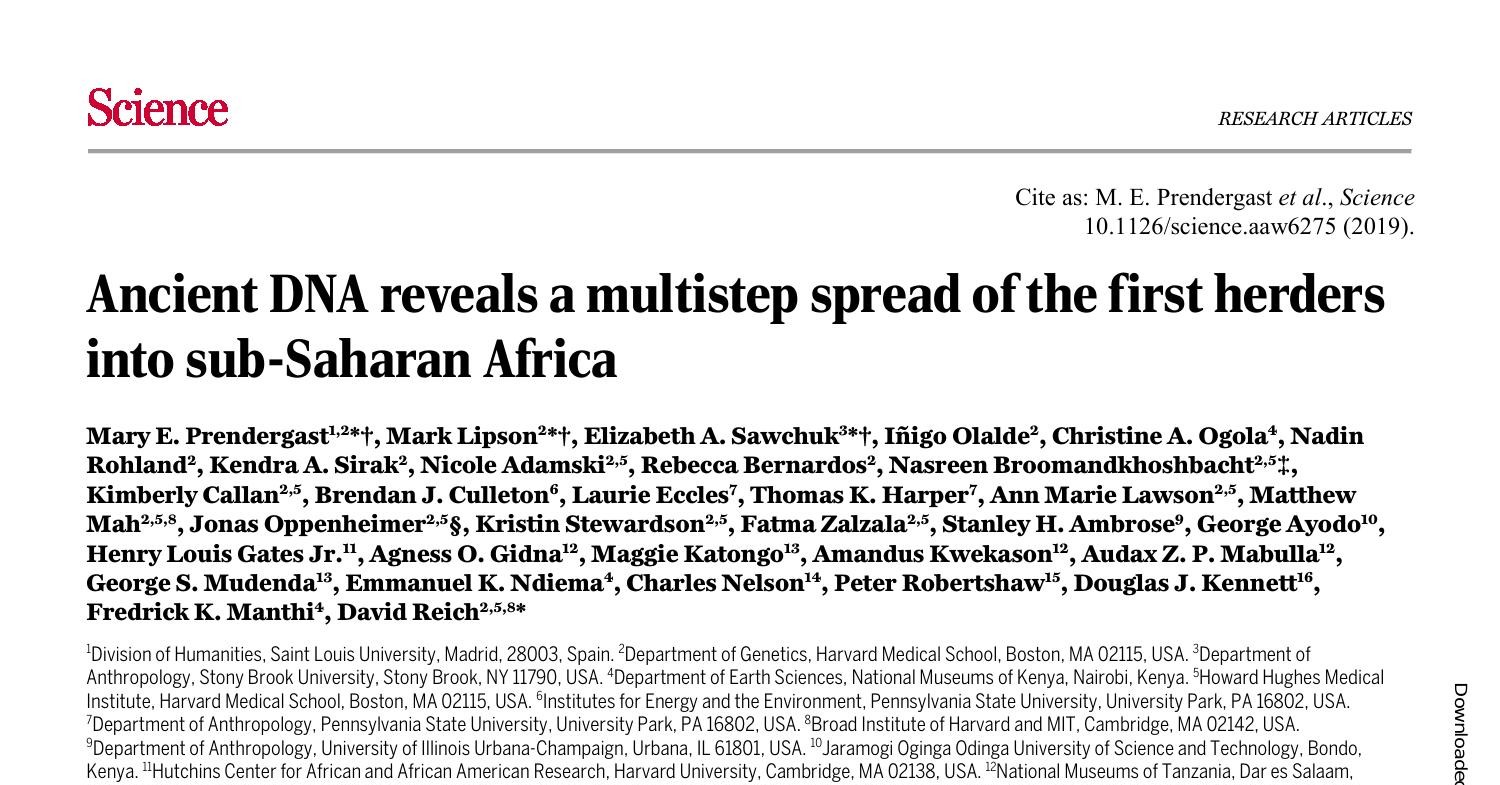 Ancient DNA reveals a multistep spread of the first herders into sub ...