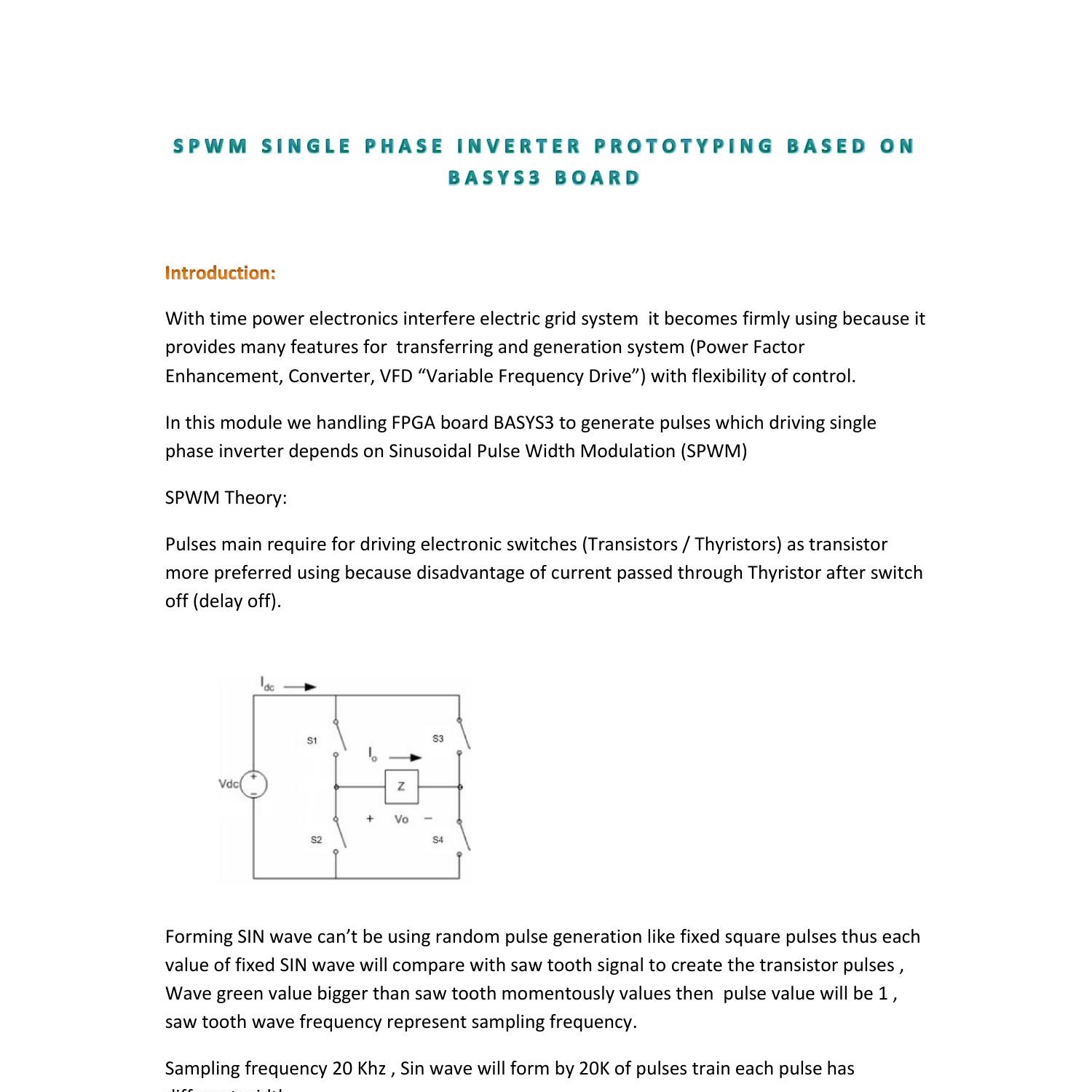 SPWM 1PH Inverter Prototype Design Based On VHDL .pdf | DocDroid