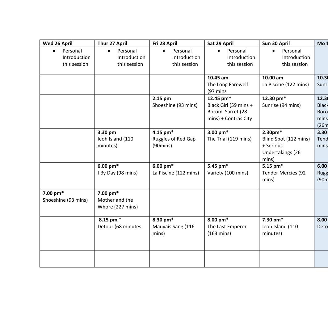 Cinema Reborn 2023 Timetable.docx | DocDroid