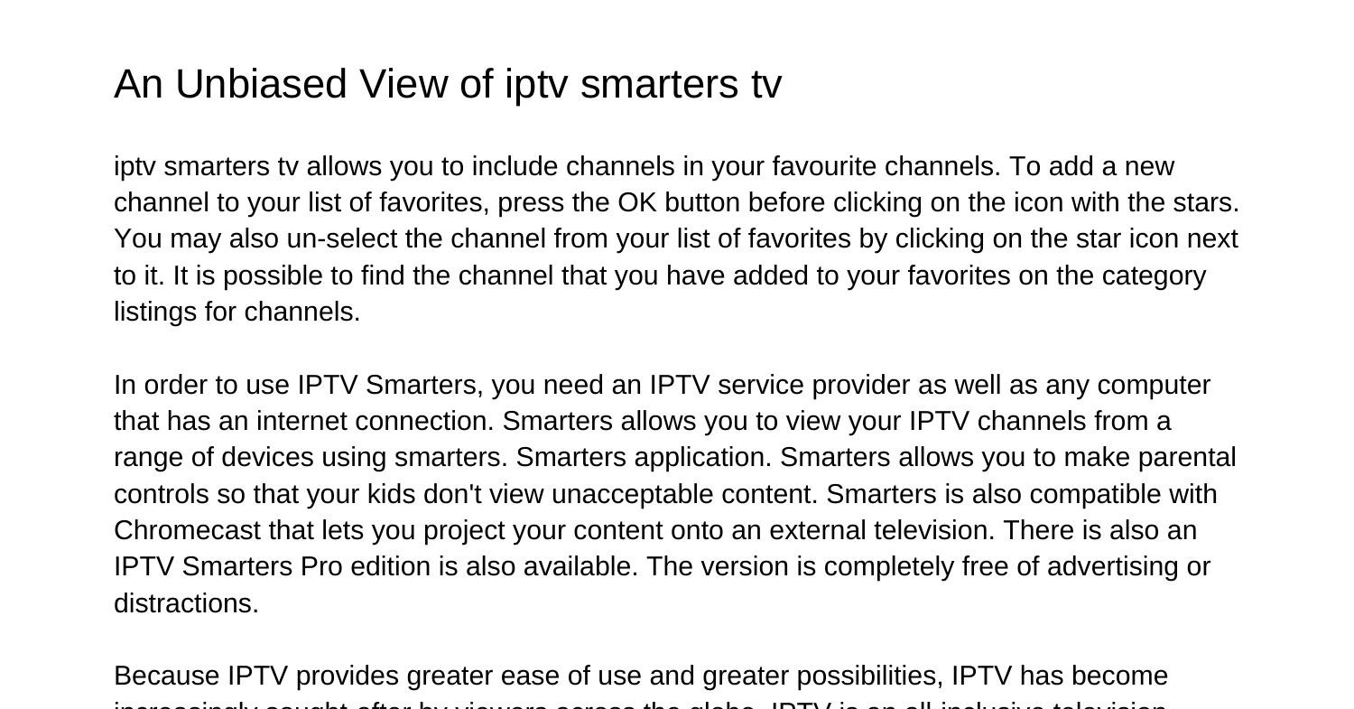 The Definitive Guide To Iptv Smarters Tvnhvfw.pdf.pdf | DocDroid