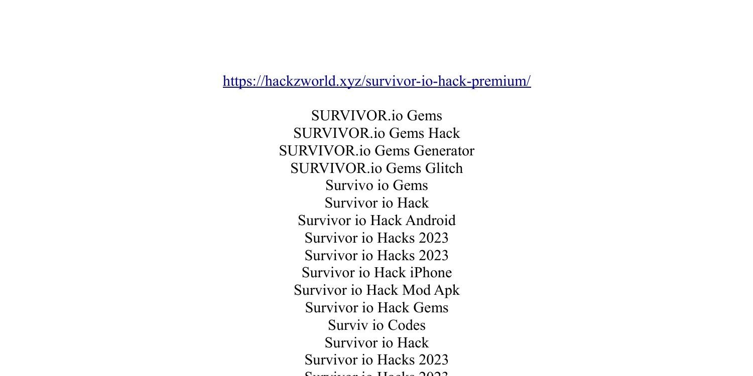 Survivor.io Codes (Updated September 2023)